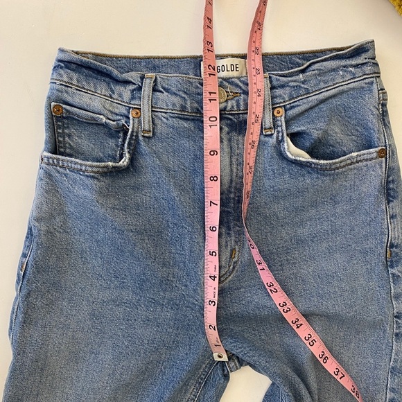 AGOLDE || High Rise Stovepipe Jeans Blue 25 - Picture 8 of 9